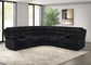 Atkinson Upholstered Reclining Sectional Sofa Black