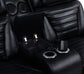 Zuma Dual Power Reclining Loveseat with Bluetooth and Storage Black