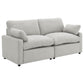 Collins Modular Power Loveseat Grey