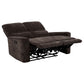 Navarro 2-piece Upholstered Reclining Sofa Set Dark Brown
