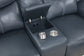 Sloane Upholstered Padded Arm Reclining Loveseat Blue