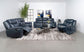 Sloane Upholstered Padded Arm Recliner Chair Blue