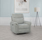 Adler Upholstered Power Swivel Glider Recliner Greige