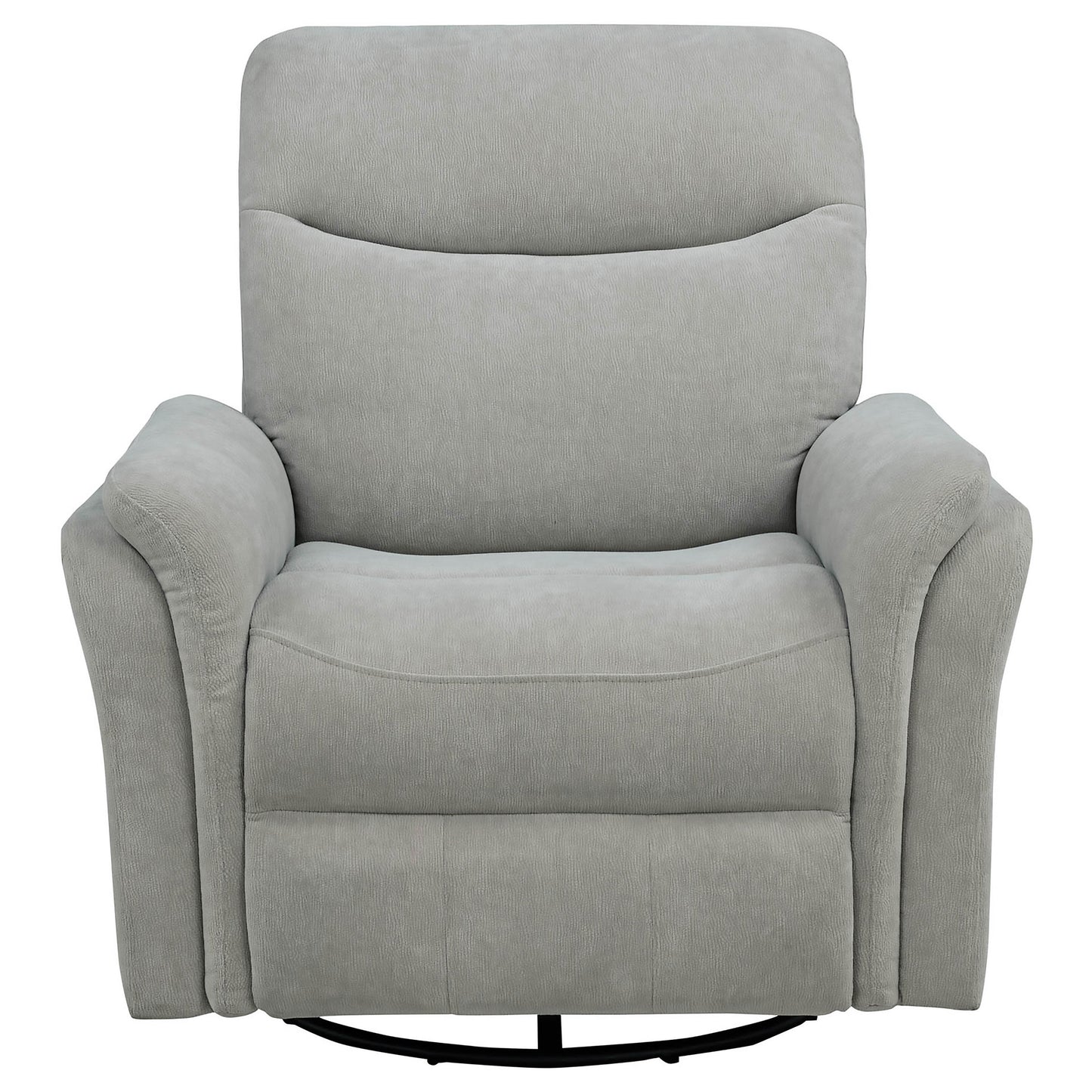 Adler Upholstered Power Swivel Glider Recliner Greige