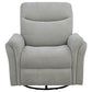 Adler Upholstered Power Swivel Glider Recliner Greige