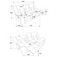 Greer 3-piece Upholstered Reclining Sofa Set Taupe