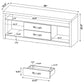 Burke 2-drawer Engineered Wood 59-inch TV Stand Grey Driftwood
