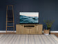 Tabby TV Stand for TVs up to 65 Inches with 4-Door Storage in Mango