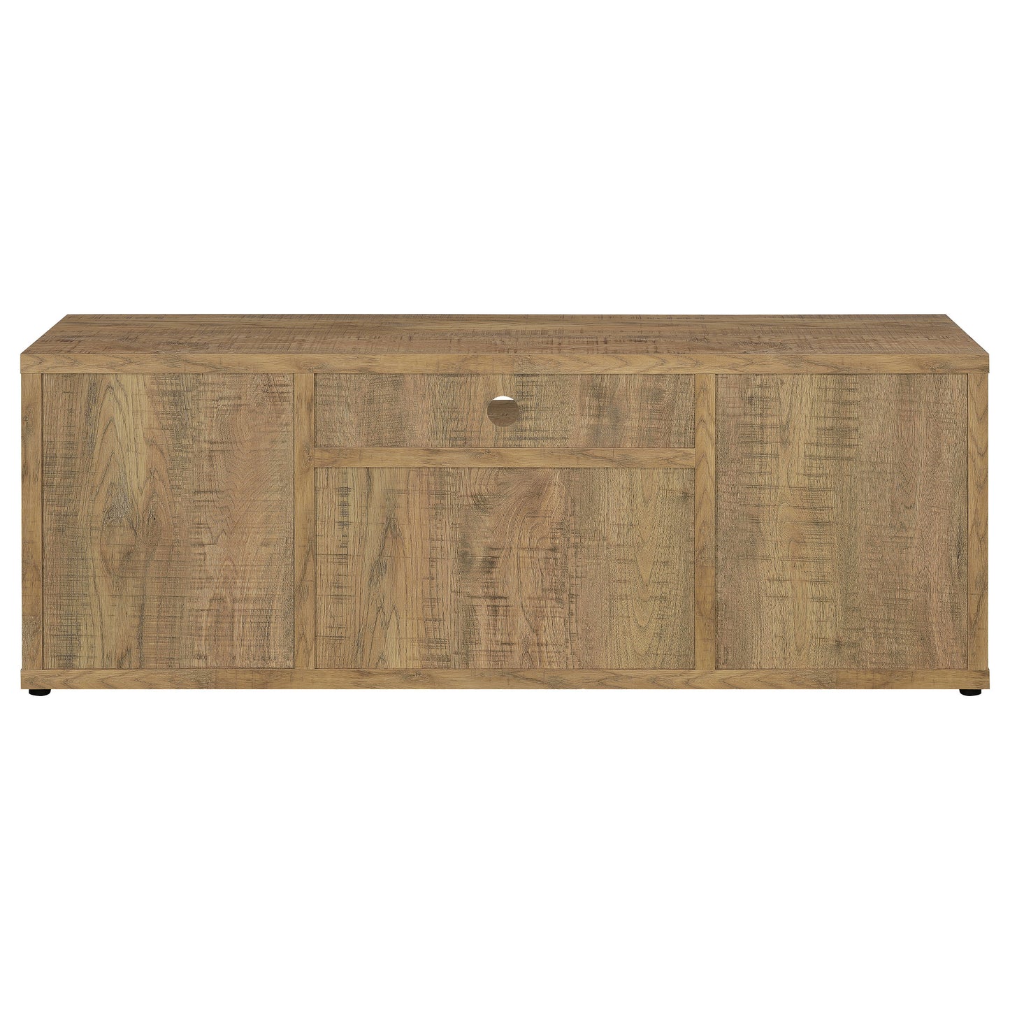 Tabby TV Stand for TVs up to 65 Inches with 4-Door Storage in Mango