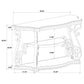 Laney Scrollwork Entryway Sofa Console Table Deep Merlot