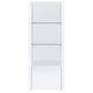 Jude 3-shelf Engineered Wood Media Tower High Gloss White