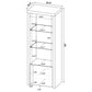 Jude 3-shelf Engineered Wood Media Tower High Gloss White