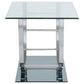 Danville 3-piece Glass Top Coffee and End Table Set Chrome