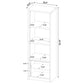 Winfield 3-shelf Media Tower Entertainment Pier Black