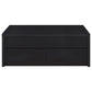 Knapp Lift Top Cocktail Coffee Table with Dual Drawers Black