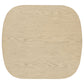 Kailani Coastal Square End Side Table with Shelf Beige Oak