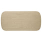 Kailani Coastal Rectangular Cocktail Coffee Table Beige Oak