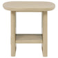 Kailani 2-piece Coastal Coffee and End Table Set Beige Oak