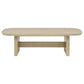 Kailani 3-piece Coastal Coffee and End Table Set Beige Oak