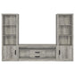 Burke 4-shelf Engineered Wood Media Tower Grey Driftwood