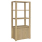 Laurelton 3-shelf Media Tower Tall Pier Cabinet Light Oak