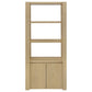 Laurelton 3-shelf Media Tower Tall Pier Cabinet Light Oak