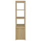 Laurelton 3-shelf Media Tower Tall Pier Cabinet Light Oak