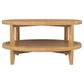 Camillo Round Solid Wood Coffee Table Maple Brown