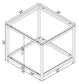 Trini 1-shelf Glass Top Side End Table Black Nickel