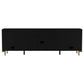Arini Rattan Cane 2-door TV Stand Media Console Black