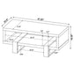 Dinard Engineered Wood Cocktail Coffee Table Grey Driftwood