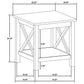 Skyview 3-piece Rectangular Lift Top Coffee Table Set White