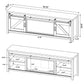 Enfield 71-inch TV Stand Fireplace Media Console Dark Pine