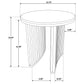 Adina 2-piece Round Coffee Table Set Distressed Light Brown