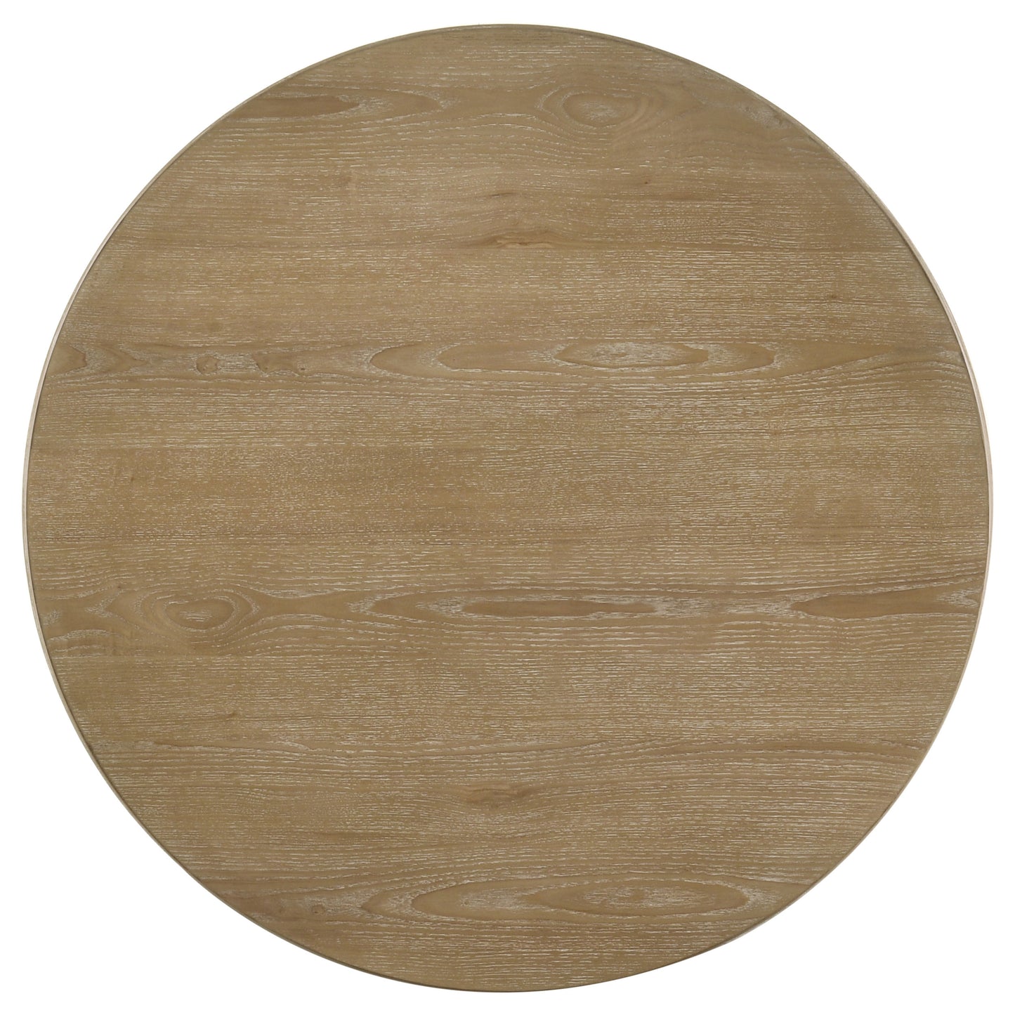 Adina 2-piece Round Coffee Table Set Distressed Light Brown