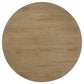 Adina 3-piece Round Coffee Table Set Distressed Light Brown