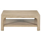 Solano 2-piece Square Coffee Table Set Weathered Mango