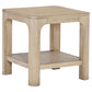 Solano 2-piece Square Coffee Table Set Weathered Mango