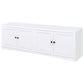 Laughlin 4-door Engineered Wood 78-inch TV Stand White