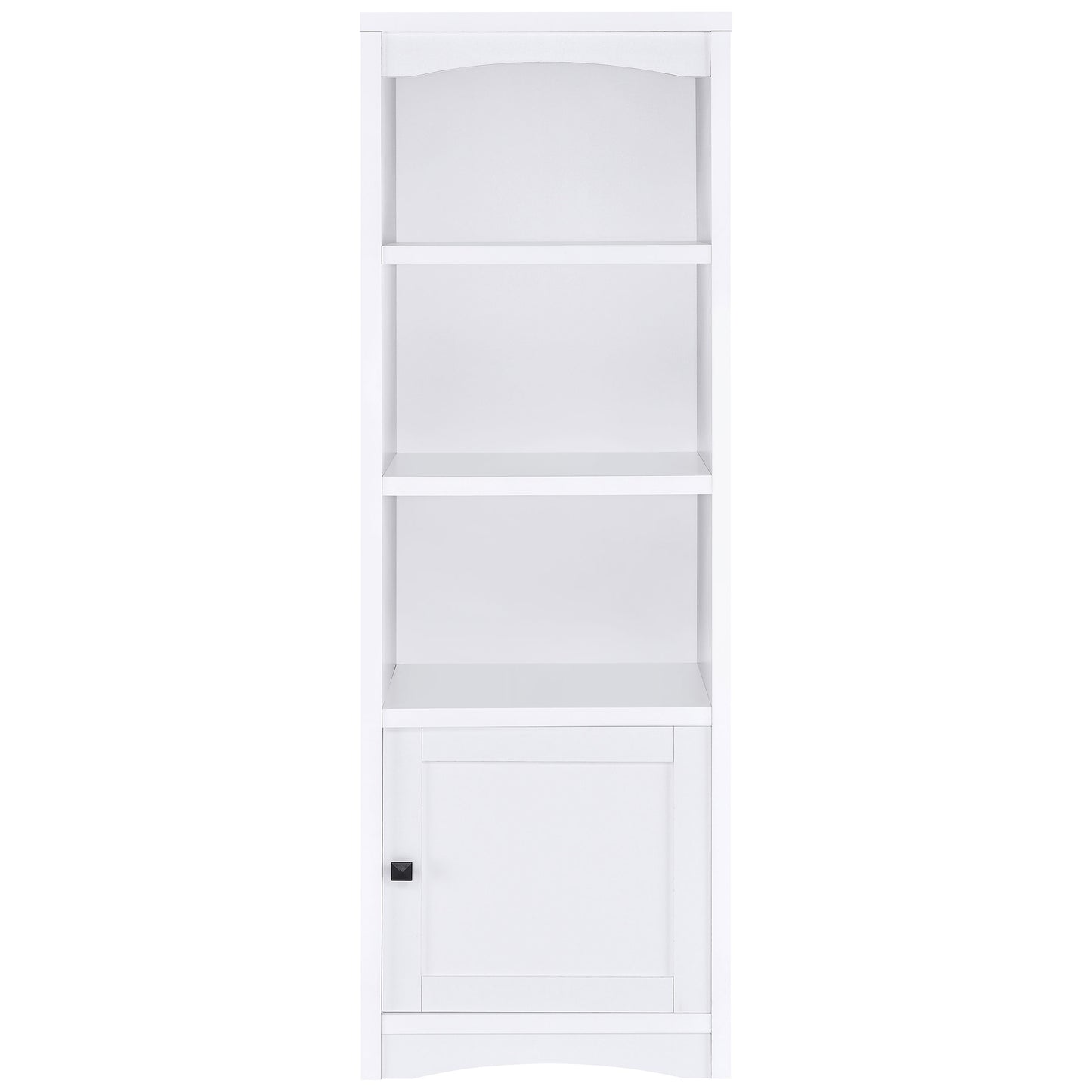 Laughlin 4-shelf Engineered Wood Media Tower White