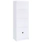 Laughlin 4-shelf Engineered Wood Media Tower White