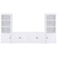 Laughlin 4-shelf Engineered Wood Media Tower White
