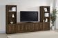 Laughlin 4-shelf Engineered Wood Media Tower Dark Pine