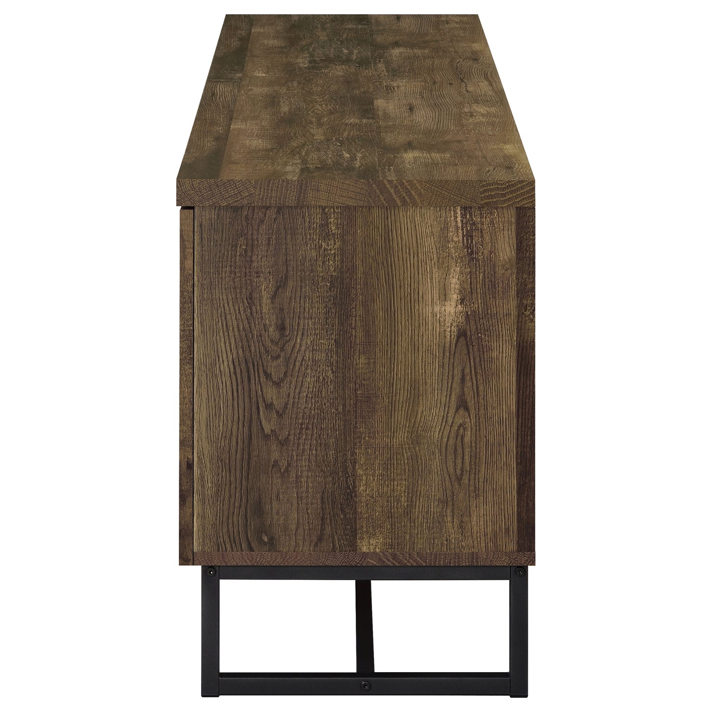 Myles 2-door Engineered Wood 60-inch TV Stand Rustic Oak
