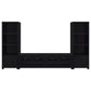 Sachin 3-piece Entertainment Center 79-inch TV Stand Black