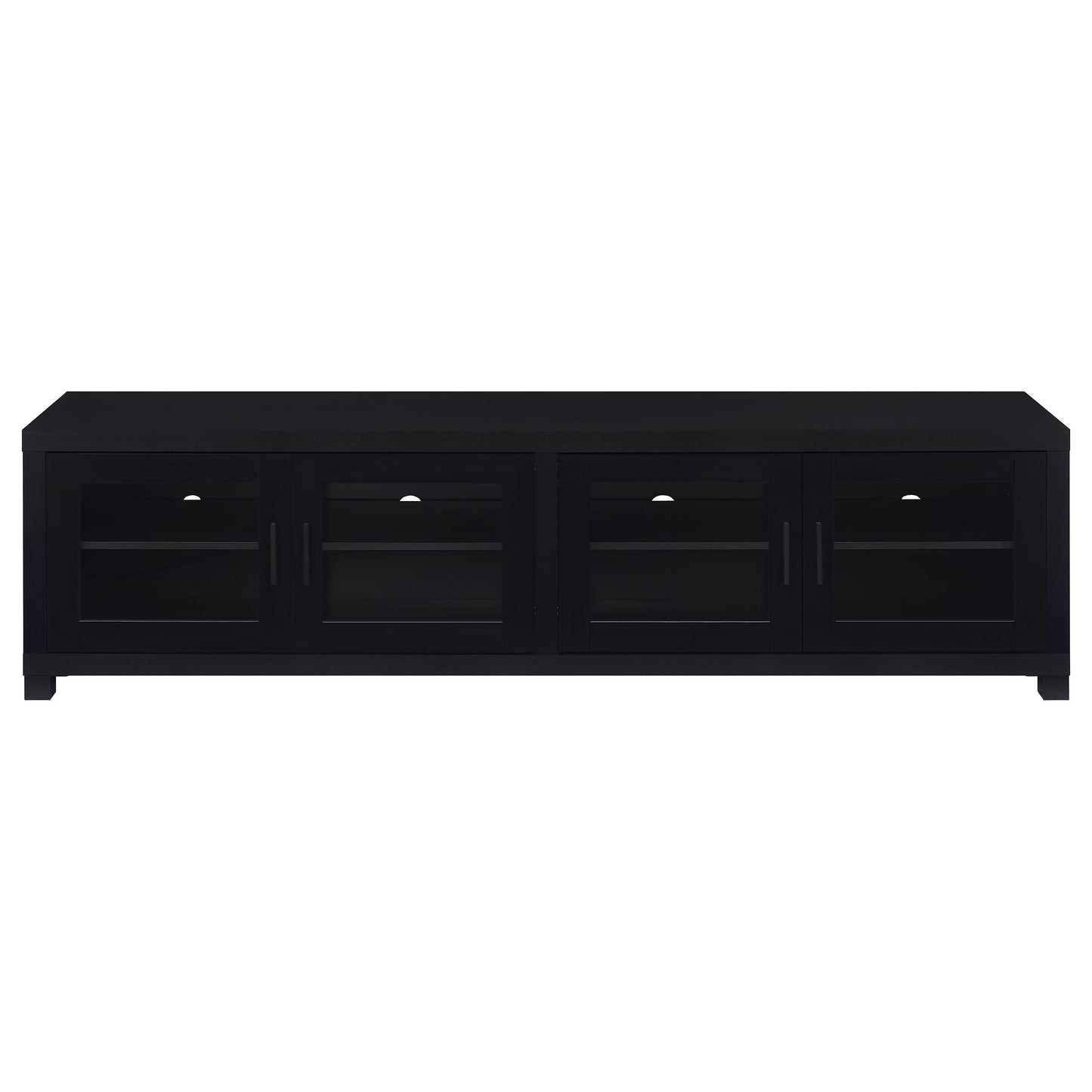 Sachin 3-piece Entertainment Center 79-inch TV Stand Black