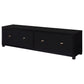 Sachin 3-piece Entertainment Center 79-inch TV Stand Black