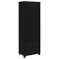 Sachin 3-piece Entertainment Center 79-inch TV Stand Black