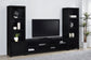 Sachin 3-piece Entertainment Center 79-inch TV Stand Black