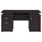 Tracy 55-inch 2-drawer Office Computer Desk Cappuccino